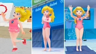 Evolution of - 100m Swimming in Mario & Sonic at the Olympic Games