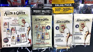 New Release Topps Allen & Ginter Baseball Cards Retail Box Pack Opening!!!