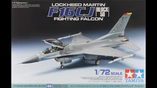 Lockheed Martin® F-16 CJ [BLOCK50] Fighting Falcon : Tamiya : 1/72 Scale : In Box Review