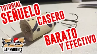 TUTORIAL SEÑUELO CASERO  DE CORCHO - Easy homemade fishing lure