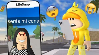 ENCONTRÉ una NIÑERA MALVADA en ROBLOX SNAPCHAT!!