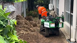 Can you grind stumps in the rain? Yes you can.