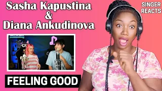 Diana Ankudinova & Sasha Kapustina - Feeling Good REACTION!!😱 | Диана Анкудинова ft. Sasha Kapustina