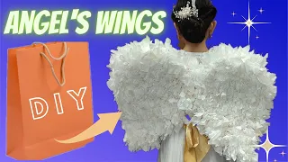 DON'T THROW YOUR PAPER BAGS AT HOME | DIY ANGELS WINGS | ANGEL COSTUME | N GIRLS TV