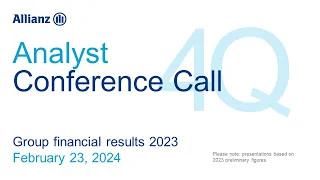 Allianz Financial Results 2023: Analyst Call