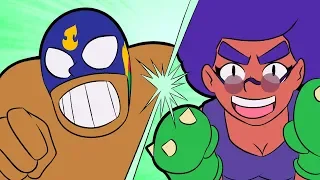 EL PRIMO VS ROSA (NERF EDITION)! BRAWL STARS ANIMATION