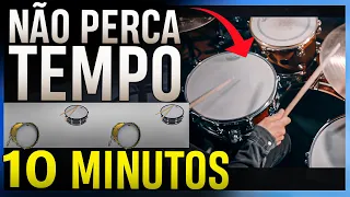 APRENDA TOCAR BATERIA EM 10 MINUTOS | Aula de bateria do zero