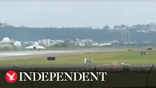 Watch again: China conducts military drills for second day around Taiwan