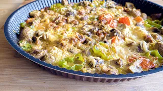 In 7 Minutes ONLY Prepare a delicious Mushroom Casserole 4 Meat LOVERS