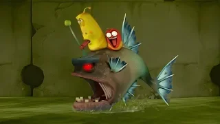 LARVA - THE GIANT FISH | Cartoons For Children | LARVA Official