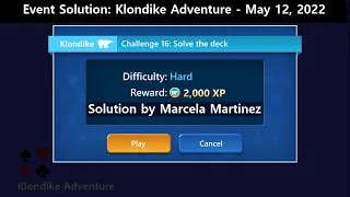 Klondike Adventure Game #16 | May 12, 2022 Event | Hard