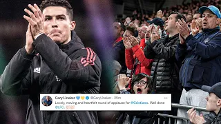 FOOTBALL WORLD REACTS TO LIVERPOOL FANS SINGING"YOU'LL NEVER WALK ALONE" FOR CRISTIANO RONALDO