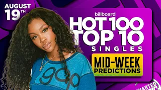 MID-WEEK PREDICTIONS | Billboard Hot 100, Top 10 Singles | August 19th, 2023