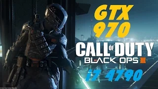 Call of Duty Black Ops III (Multiplayer) | GTX 970 & i7 4790 | 1080p Max Settings | FRAME-RATE TEST