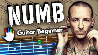 Numb Guitar Lessons for Beginners Linkin Park Tutorial | Easy Chords + Lyrics + Backing Track