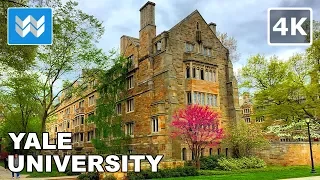 [4K] Yale University in New Haven, Connecticut USA - Campus Virtual Walking Tour