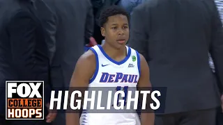 Charlie Moore drops 27 pts in DePaul's win over Fairleigh Dickinson | FOX COLLEGE HOOPS HIGHLIGHTS