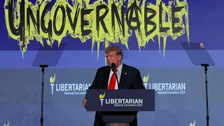 Libertäre buhen Donald Trump bei Rede aus