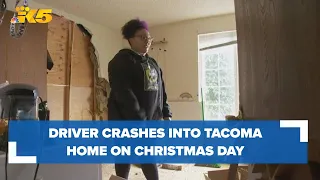 Driver crashes car into child's bedroom in Tacoma home on Christmas Day