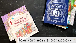 💥💥💥Начинаю новые раскраски: бурундуки, гномы, дракон, и Дисней❄️