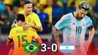 Brazil vs Argentina 3-0 | Neymar goal | All Goals & Highlights HD 2016