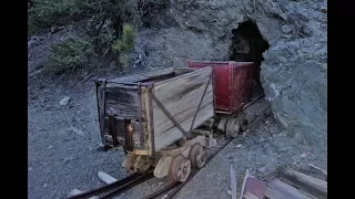 Incredibly Rare Wooden Ore Cart Found Inside A Mine!