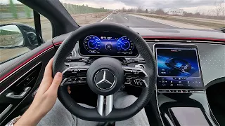 Mercedes EQE 300 - consumption on 130 km/h I Real range and charging experience