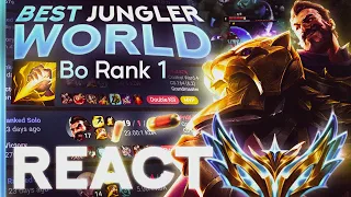 Bo, le MEILLEUR JUNGLER WORLD - Pandore Reacts 'Les TRICKS SECRETS de BO pour carry en EUW Chall'