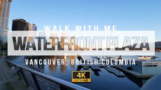 Waterfront Plaza | Walk with me | Virtual Walk Vancouver, BC