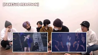 [FAKESUB REACTION] BTS reaction to BLACKPINK's ROSE & BLACKPINK's LISA PERFORMANCE AT KONSER SEOUL