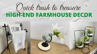 TRASH TO TREASURE HIGH-END FARMHOUSE DIY'S / EASY THRIFT STORE MAKEOVERS