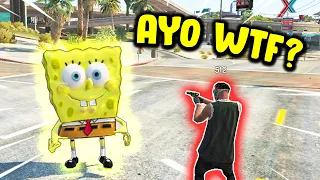 SPONGEBOB ATTACKS GANG SERVERS (GTA 5 RP)