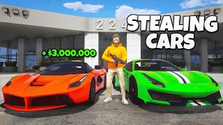 Robbing Entire Car Dealership in GTA 5 RP..