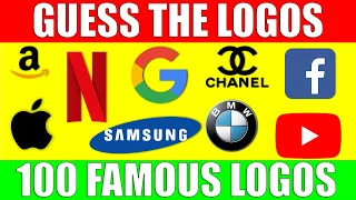 Guess the Logos in 3 SECONDS | 100 Famous Logos | Game for Kids, Preschoolers, and Kindergarten