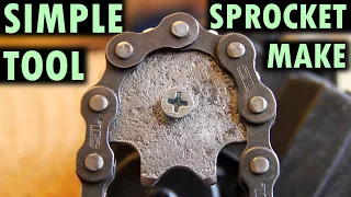 Making a sprocket for bicycle chain the way Clickspring wouldn't