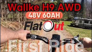 Wallke H9 AWD Ebike FlatOut Install FIRST RIDE Accessories Added