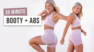 30 MIN KILLER BOOTY AND ABS Workout - No Equipment, No Repeat Exercises