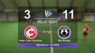 Inter Cars Ukraine 3-11 ФК Фокус R-CUP XIII (Регулярний футбольний турнір в м. Києві)