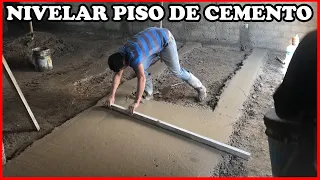 COMO NIVELAR UN PISO DE CEMENTO - EXPLICACION