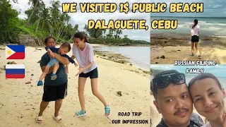 Russian Filipino FAMILY DAY BEACH VLOG. Cebu Island.