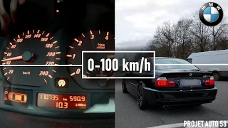 BMW 320 Ci E46 2.2 170 : 0-100 km/h