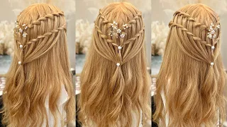 Unique Waterfall Braid Hairstyle| Hairstyle for long Hair | Open Hair Hairstyle | New Hairstyle