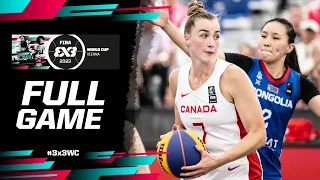 Canada 🇨🇦 vs Mongolia 🇲🇳 | Women | Full Game | FIBA 3x3 World Cup 2023