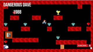 Dangerous Dave | DOSBOX | GamePlay Walkthrough