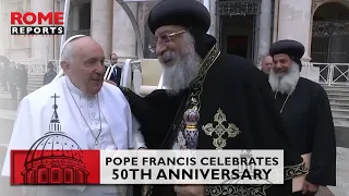 #PopeFrancis celebrates 50th anniversary of historic meeting with Coptic Orthodox Pope | Audience