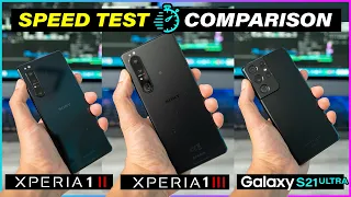 Xperia 1iii Vs Galaxy S21 Ultra Vs Xperia 1ii - SPEED TEST