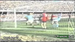 Serie A 1989-1990, day 27: Napoli - Genoa 2-1 (Francini goal)