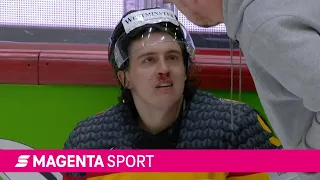 Böser Check gegen Leon Gawanke | Eishockey-WM 2022 | MAGENTA SPORT