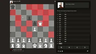 Beating Martin by pre-moving 69 Queen moves