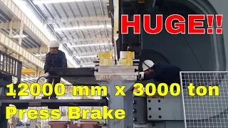 ACCURL MB8 12000 mm x 3000 ton Press Brake- 12 Meter CNC Press Brake Bending ST52 50mm Mild Steel